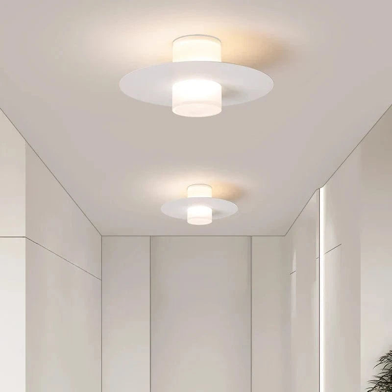 Modern LED Ceiling Light for Hallway, Living Room, Dining Room, Kitchen, Bedroom - Black & White Norenza