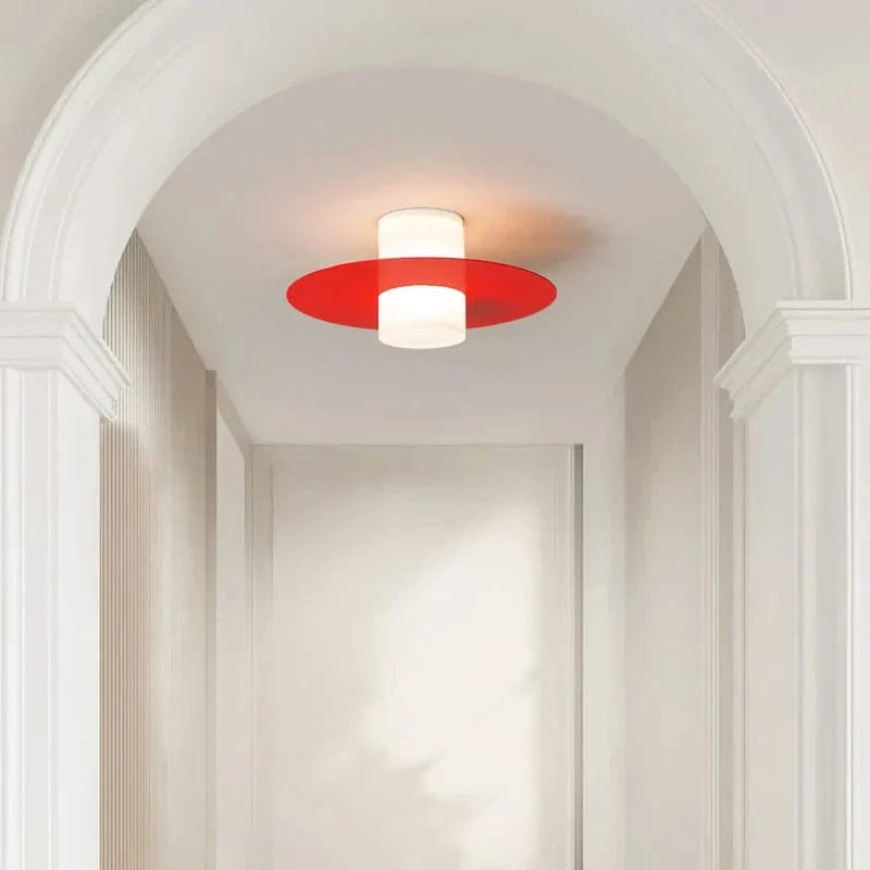 Modern LED Ceiling Light for Hallway, Living Room, Dining Room, Kitchen, Bedroom - Black & White Red Norenza
