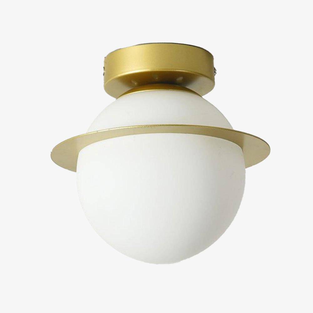 Modern LED Ceiling Light with Creative Glass Shade A Norenza