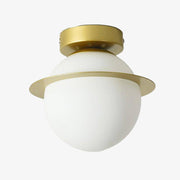 Modern LED Ceiling Light with Creative Glass Shade A Norenza
