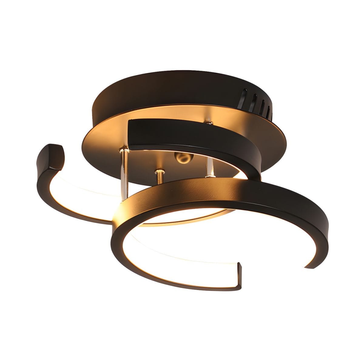 Modern LED Ceiling Light with Crossed Metal Arms Norenza