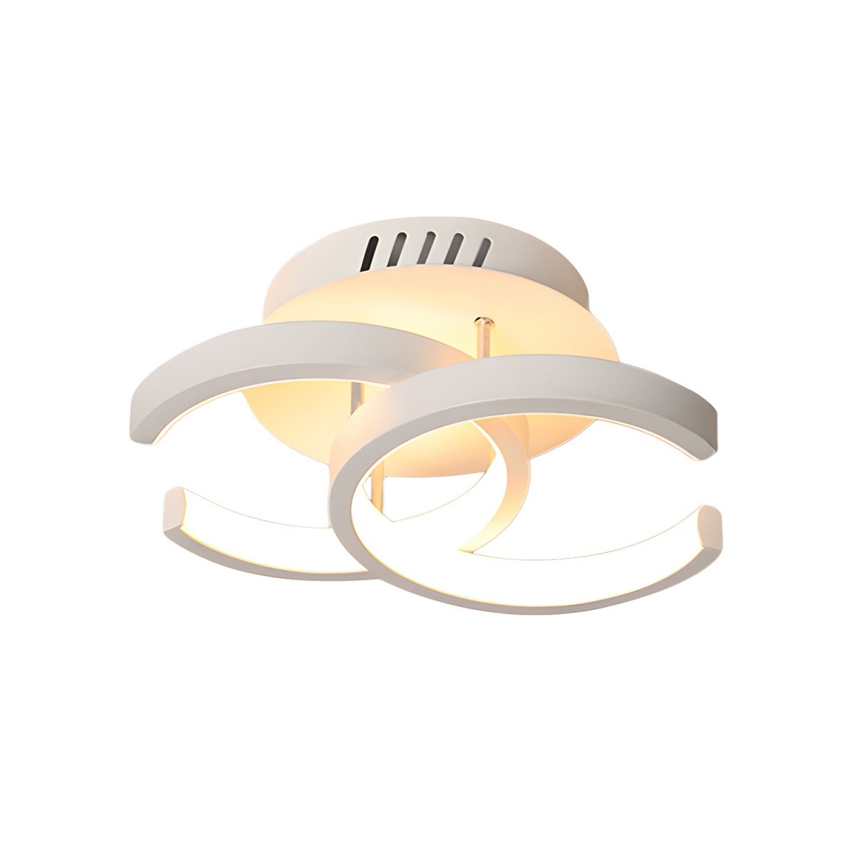 Modern LED Ceiling Light with Crossed Metal Arms Norenza