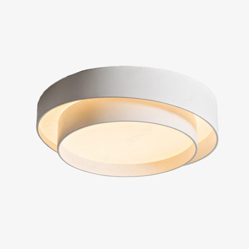 Modern LED Ceiling Light with Dual Round Shades - Isaiah Norenza