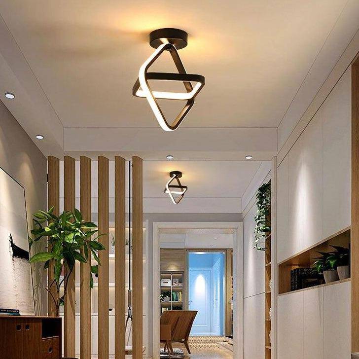 Modern LED Ceiling Light with Metal Ring for Balcony Norenza