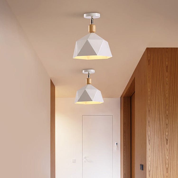 Modern LED Ceiling Light with Metal Shade - Garino Norenza