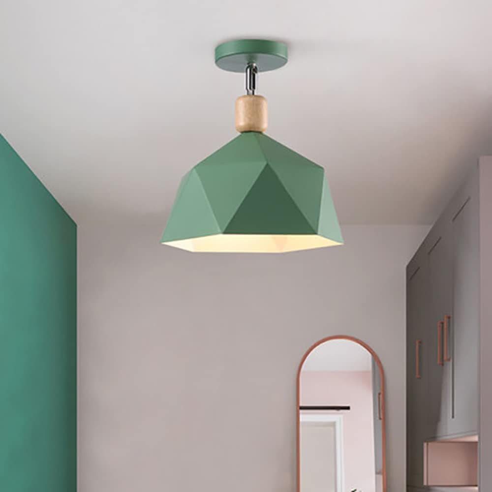 Modern LED Ceiling Light with Metal Shade - Garino Norenza