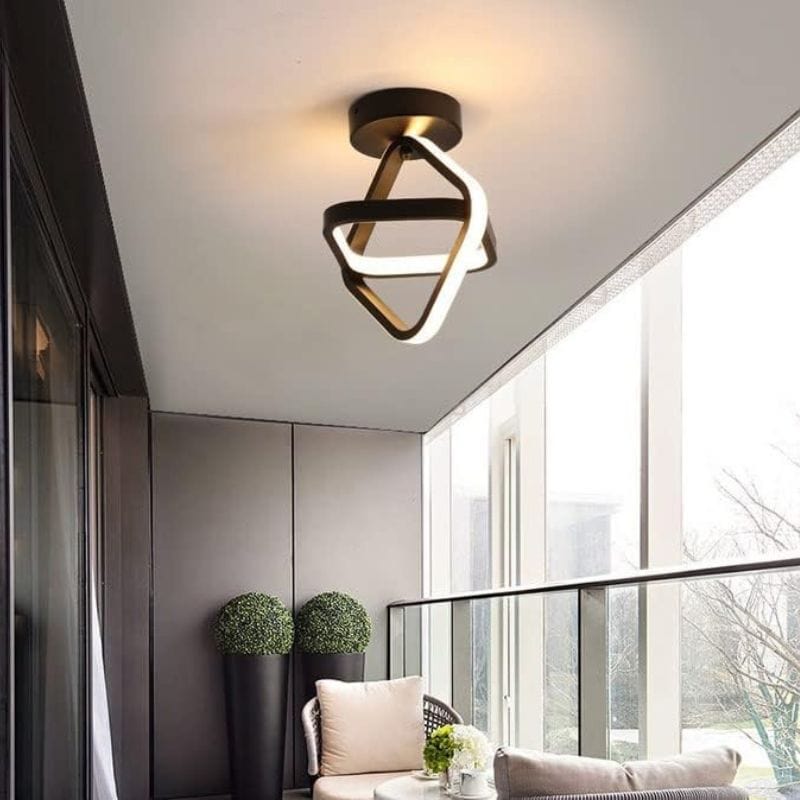 Modern LED Ceiling Light with Metal Square Norenza