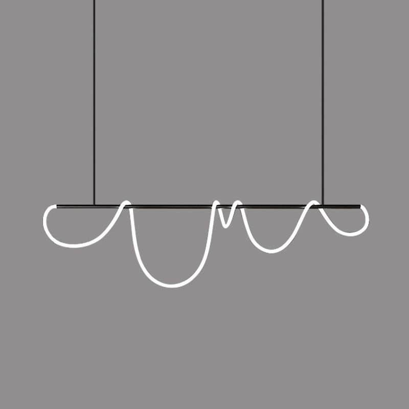 Modern LED Chandelier for Indoor Lighting Black / 39" (100 cm) Norenza