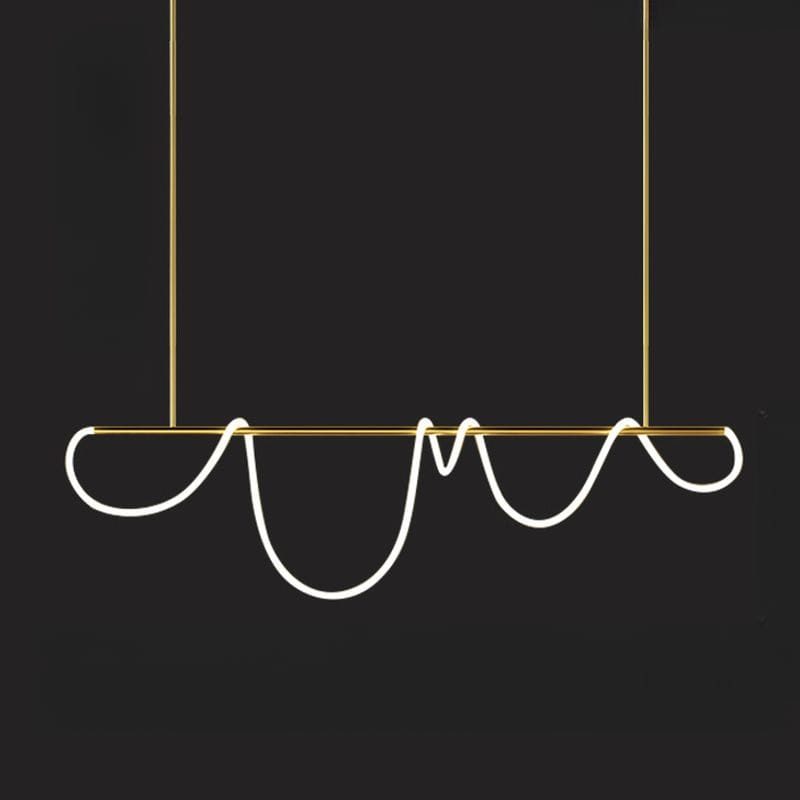 Modern LED Chandelier for Indoor Lighting Gold / 59" (150 cm) Norenza