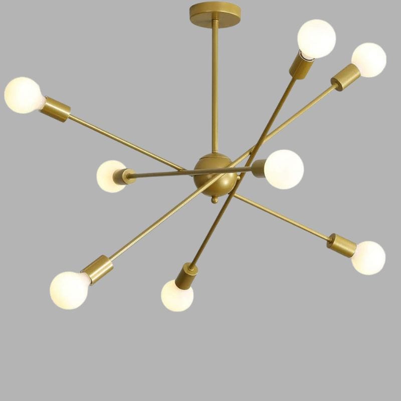 Modern LED Chandelier Light for Living Room and Bedroom Gold / 8 lights Norenza