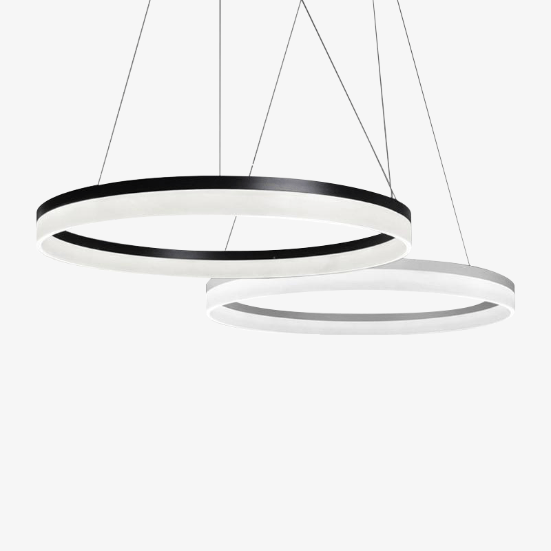 Modern LED Circle Pendant Light White / 1 ring – 23.6" Norenza