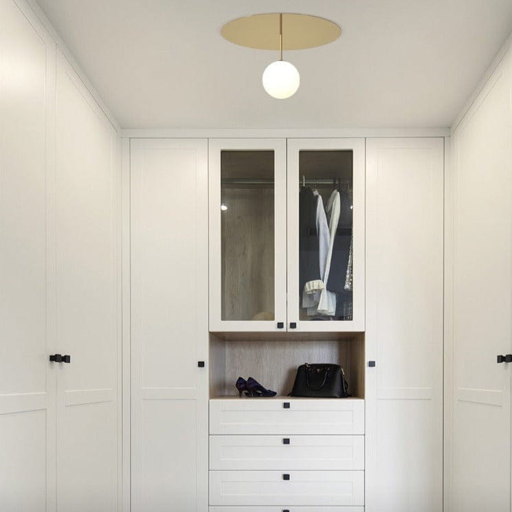 Modern LED Circular Ceiling Light with Pearl Accent - Auggie Norenza