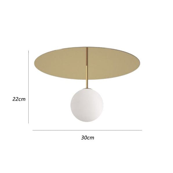 Modern LED Circular Ceiling Light with Pearl Accent - Auggie Norenza