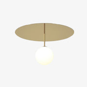 Modern LED Circular Ceiling Light with Pearl Accent - Auggie Norenza