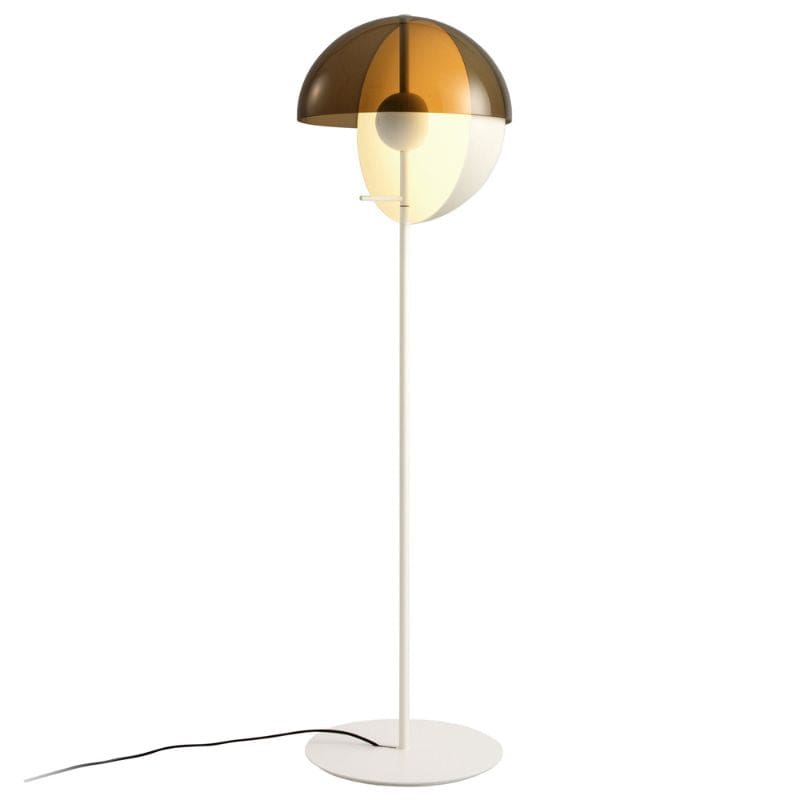 Modern LED Floor Lamp with Changeable Globe Design White Norenza