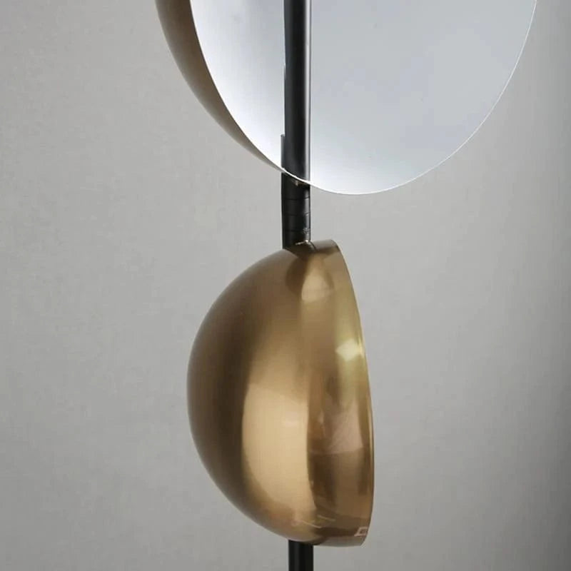 Modern LED Floor Lamp with Double Metal Shade Norenza