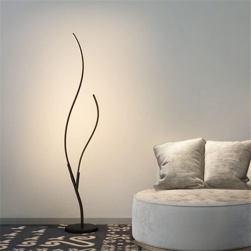 Modern LED Floor Lamp with Remote Control and Dimmable Brightness Norenza