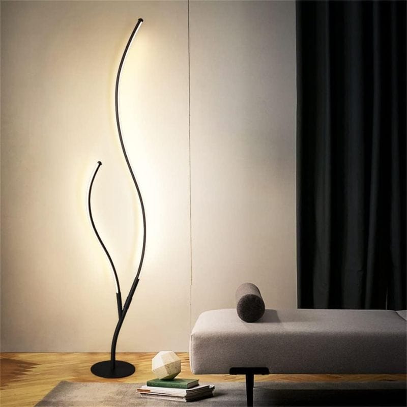 Modern LED Floor Lamp with Remote Control and Dimmable Brightness Norenza