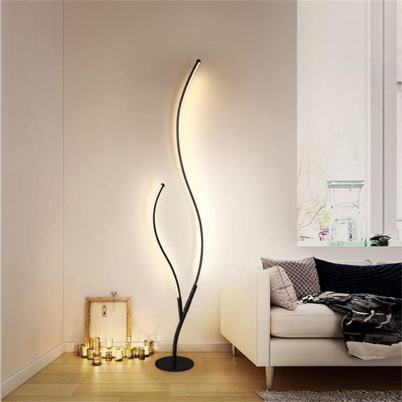 Modern LED Floor Lamp with Remote Control and Dimmable Brightness Norenza