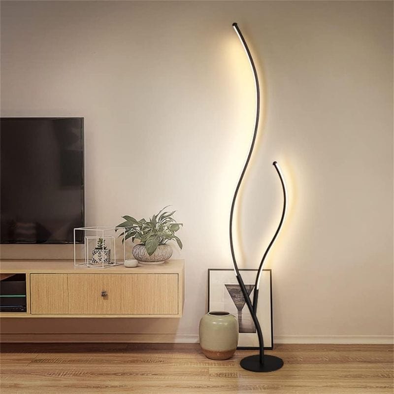 Modern LED Floor Lamp with Remote Control and Dimmable Brightness Norenza