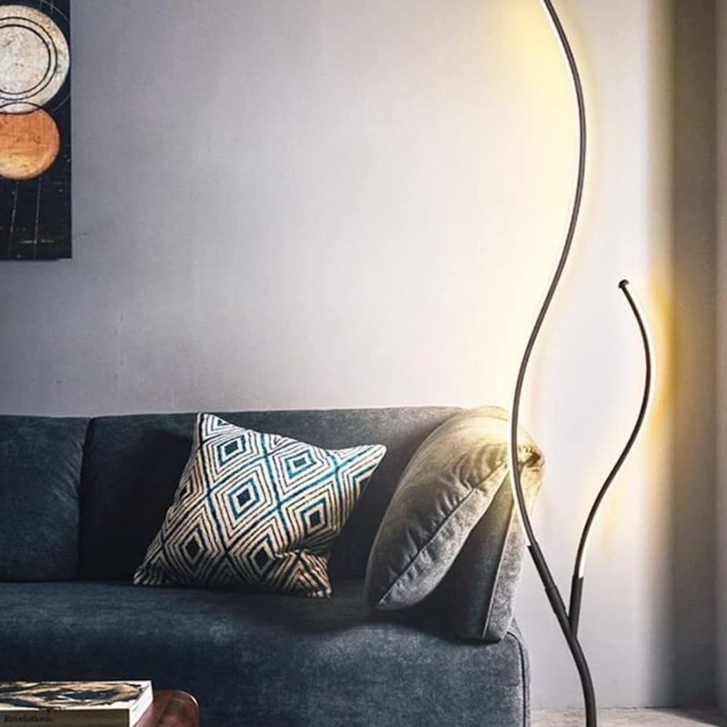 Modern LED Floor Lamp with Remote Control and Dimmable Brightness Norenza