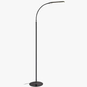 Modern LED Floor Lamp with Touch Switch and Remote Control Black Norenza