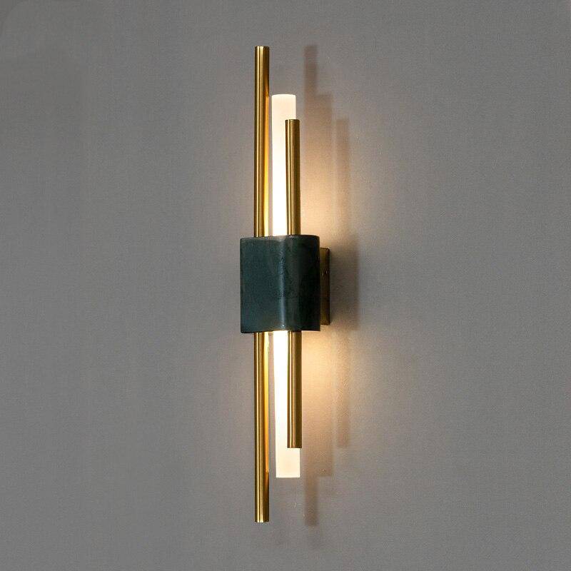 Modern LED Marble Wall Sconce for Loft Decor Green Norenza