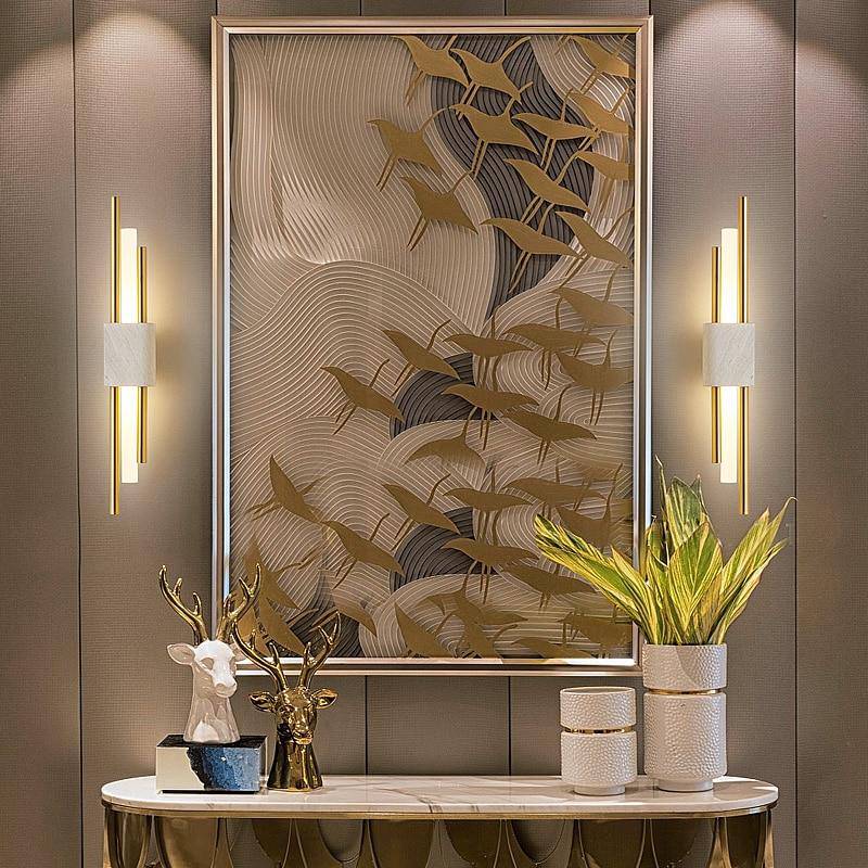 Modern LED Marble Wall Sconce for Loft Decor Norenza