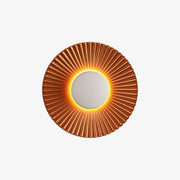 Modern LED Metal Sun-Shaped Wall Sconce Bronze Norenza