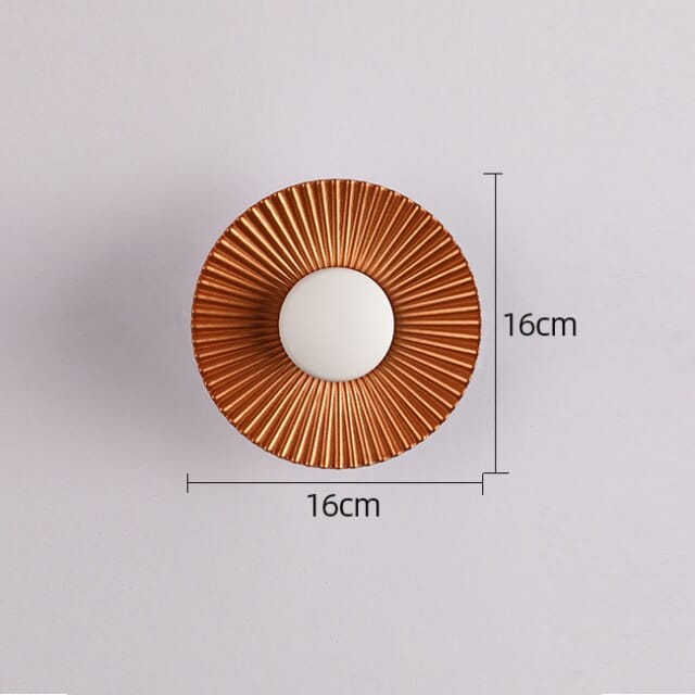 Modern LED Metal Sun-Shaped Wall Sconce Norenza