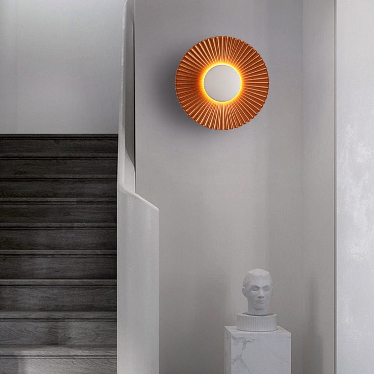 Modern LED Metal Sun-Shaped Wall Sconce Norenza