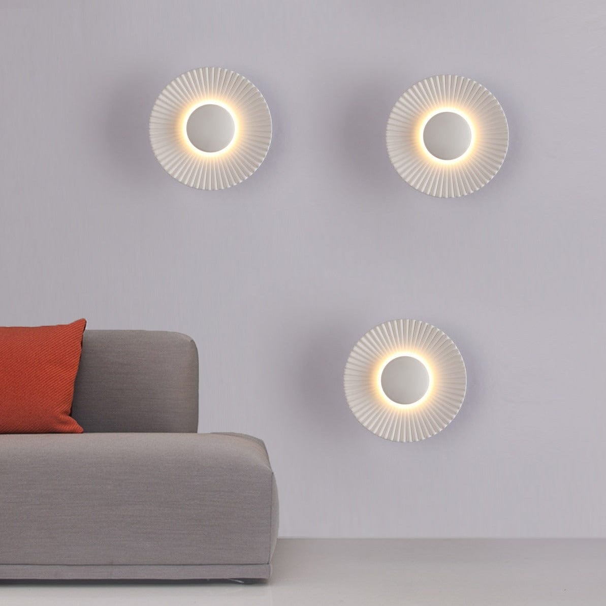 Modern LED Metal Sun-Shaped Wall Sconce Norenza