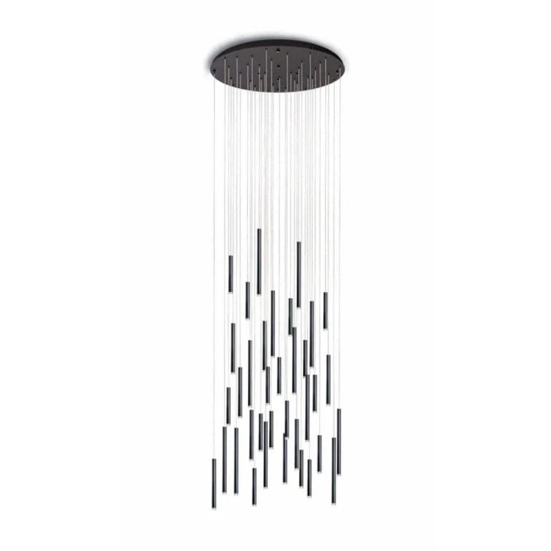 Modern LED Pendant Light for Villa, Loft, or Hotel Black / 12 lights Norenza