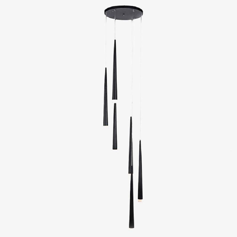 Modern LED Pendant Light with Cone Shades Combo Norenza