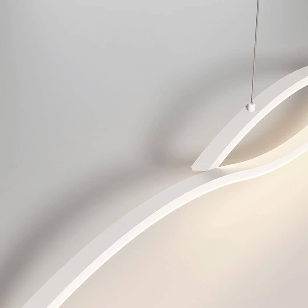 Modern LED Pendant Light with Hyperbolic Acrylic Shade Norenza