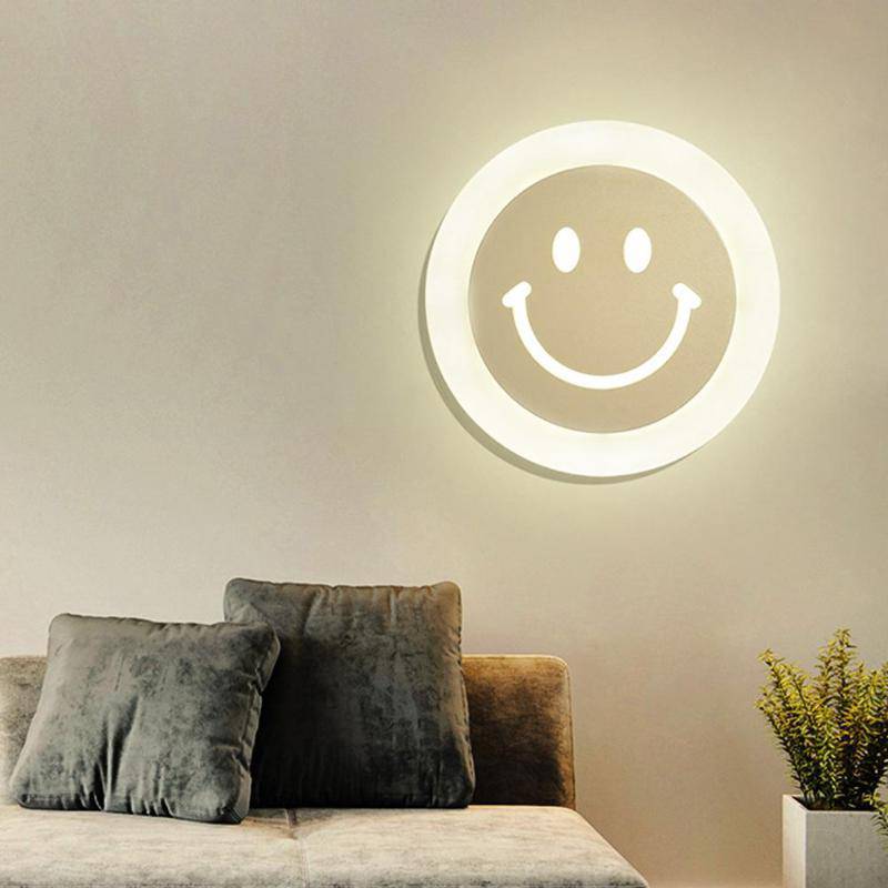 Modern LED Smiley Wall Sconce Norenza