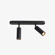 Modern LED Spot Light with Multiple Metal Cylinders Black Norenza