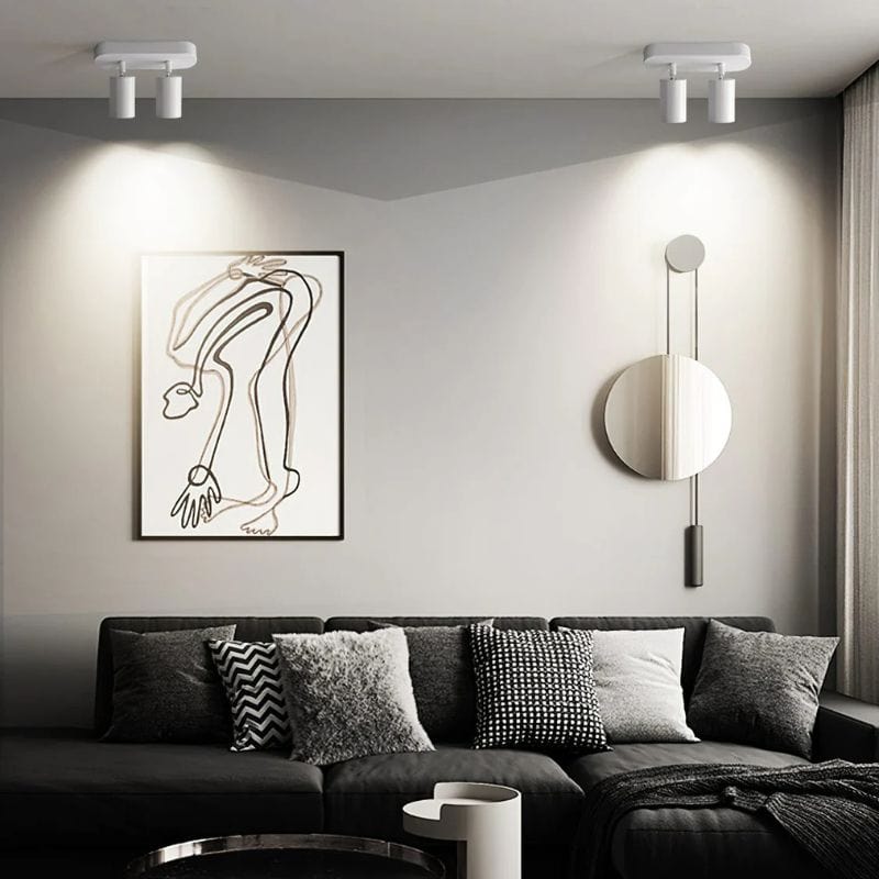 Modern LED Spot Light with Multiple Metal Cylinders Norenza