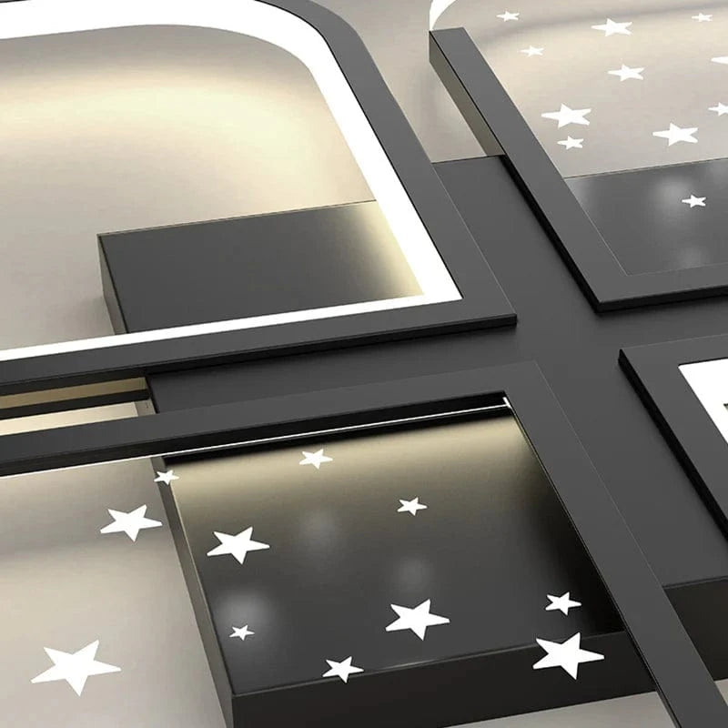 Modern LED Starry Sky Four-Leaf Grass Chandelier Norenza