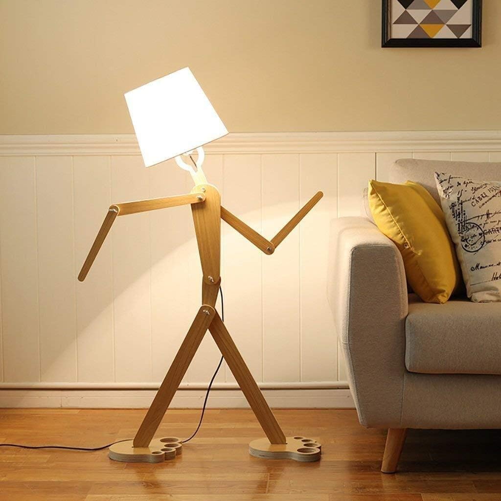 Modern LED Stick Figure Floor Lamp White Norenza