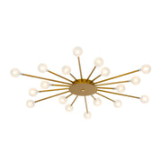 Modern LED Sun-Shaped Ceiling Light with Janira Beads Norenza