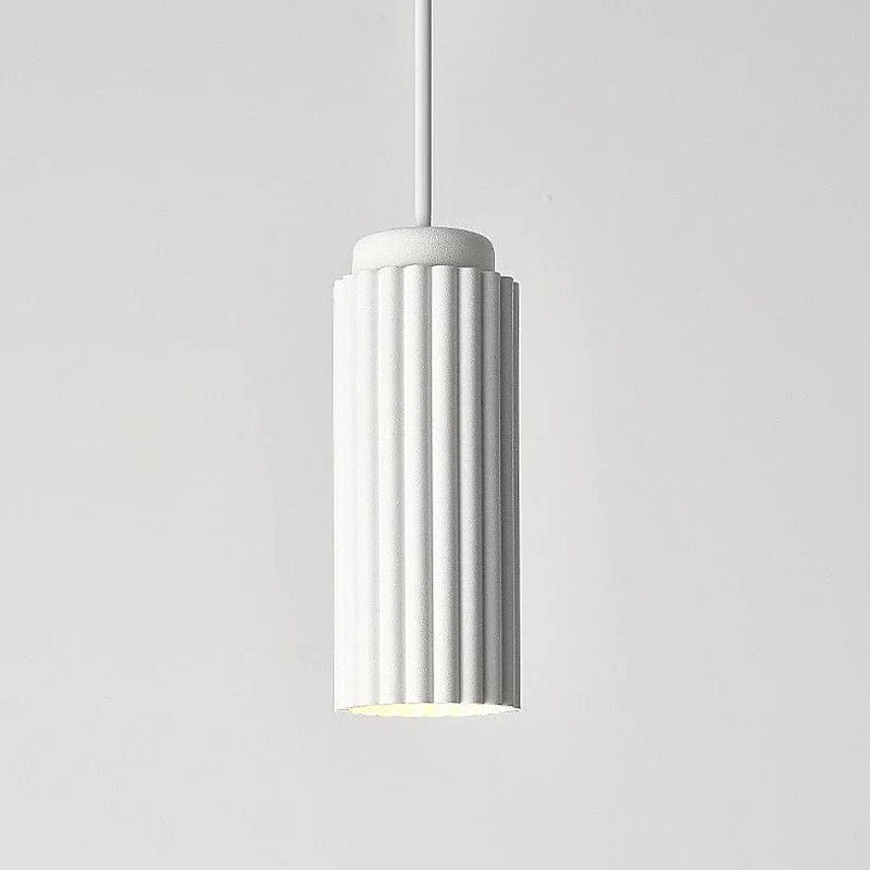 Modern LED Suspension Light with Colorful Tube Shade Kinna White Norenza