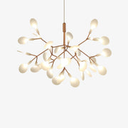 Modern LED Tree Suspension Light in Copper or Black Copper Norenza