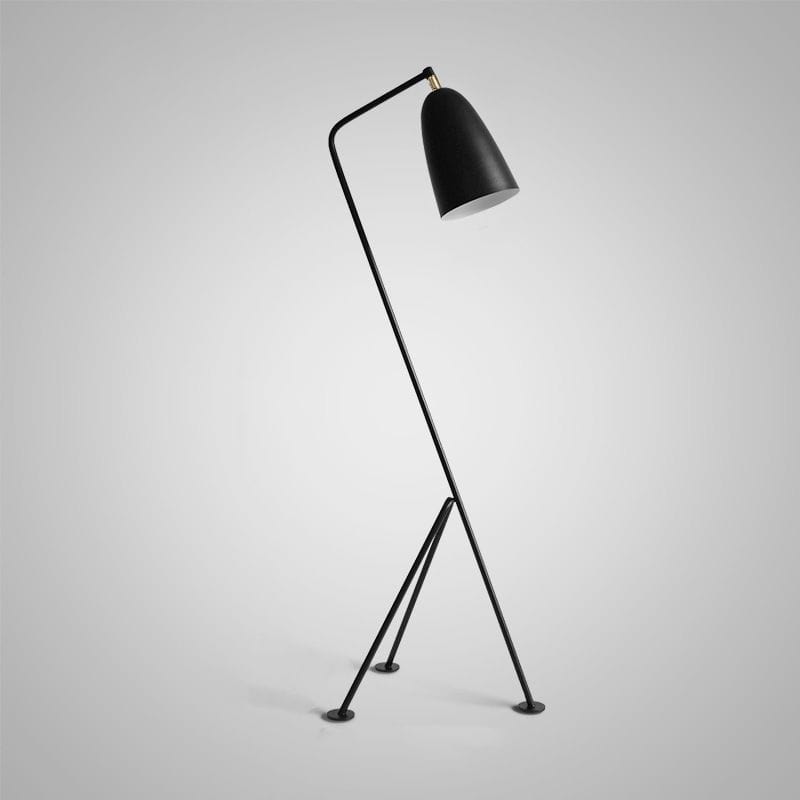 Modern LED Triangle Floor Lamp Black Norenza