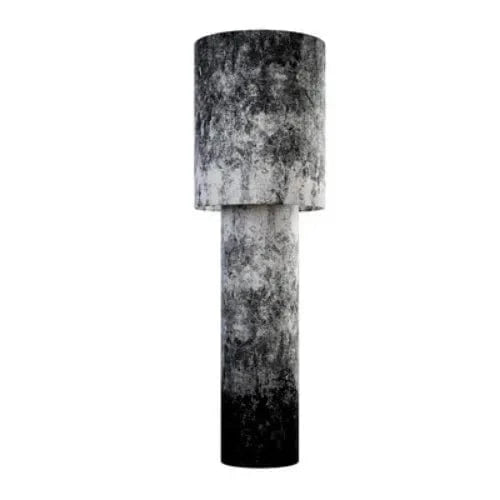 Modern LED Tube Fabric Floor Lamp for Stylish Lighting Black Norenza
