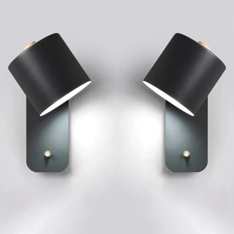 Modern LED Wall Sconce for Indoor Stair Lighting - Nordic Design Black / 2 lights Norenza