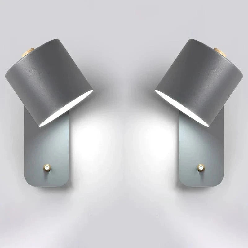 Modern LED Wall Sconce for Indoor Stair Lighting - Nordic Design Gray / 2 lights Norenza