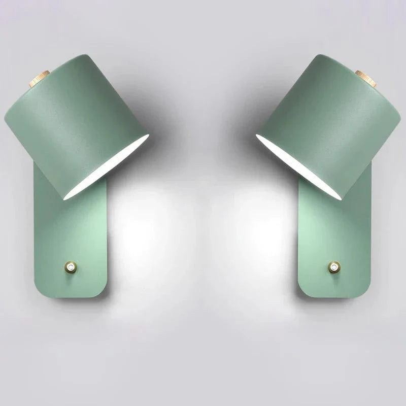 Modern LED Wall Sconce for Indoor Stair Lighting - Nordic Design Green / 2 lights Norenza
