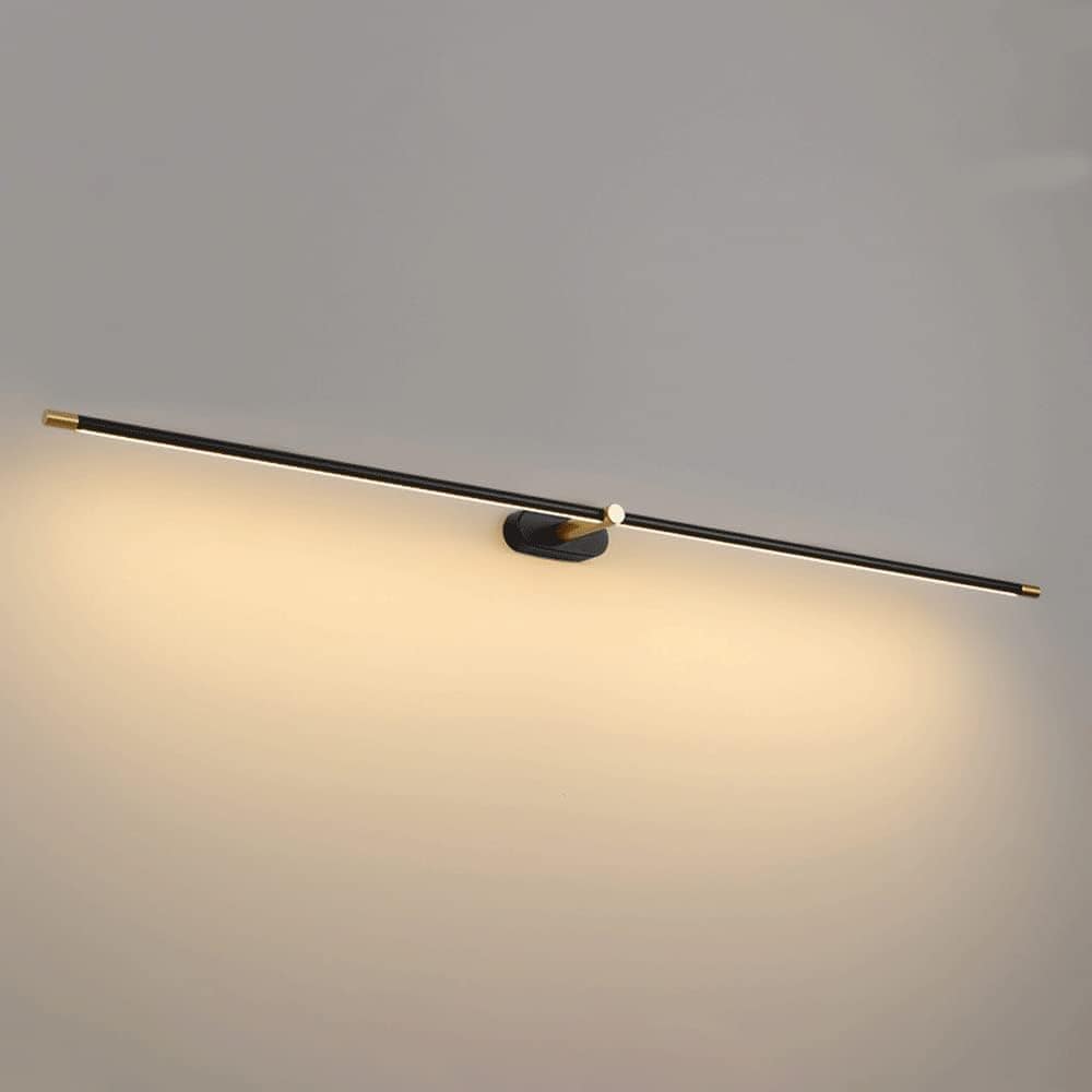 Modern LED Wall Sconce for Large Mirror Aleena Black / 27" (68 cm) Norenza