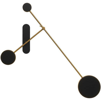 Modern LED Wall Sconce with Multiple Black Discs for Loft Norenza